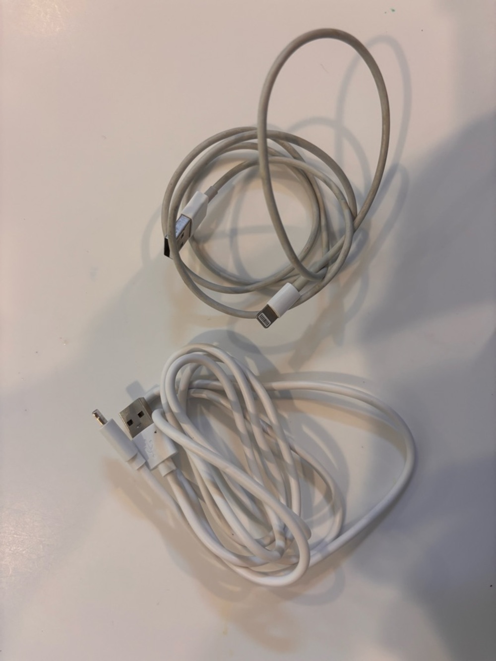 White  USB Charging Cables to lightning Compatible Cell Phone Accessory